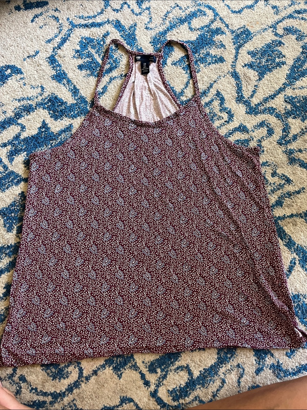 GAP Floral Print Tank Top - Size L